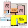 ペルレK 2LDKの間取り