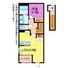 Rコリーヌ 1LDKの間取り