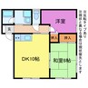 コーポ泙ノ本 2DKの間取り