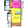 ルート1サイド 1LDKの間取り