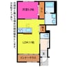 ルート1サイド 1LDKの間取り