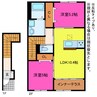 ルート1サイド 2LDKの間取り