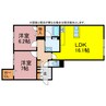 シャーメゾンＫｏｕ 2LDKの間取り