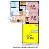 シャーメゾンＫｏｕ 2LDKの間取り