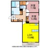 シャーメゾンＫｏｕ 2LDKの間取り