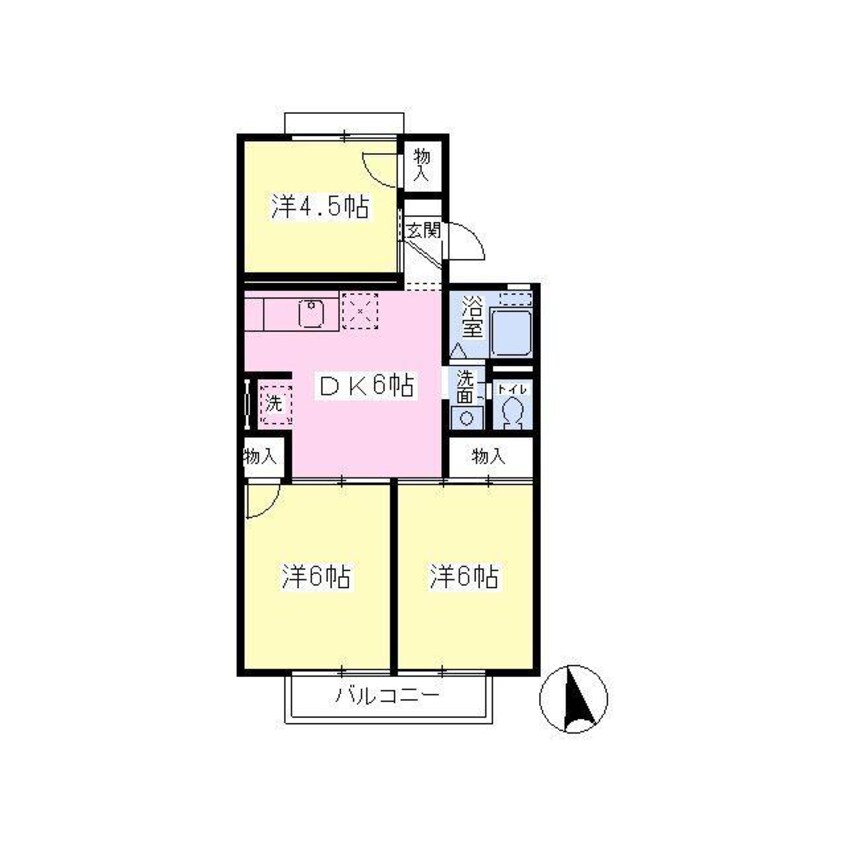 間取図 メゾンドマリカＡ