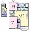 シルクロードＡ 2LDKの間取り