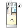 クレストＢ 1Kの間取り