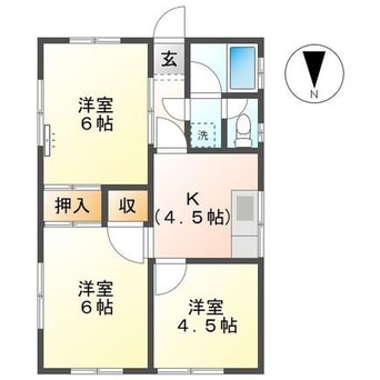 間取図 小野貸家
