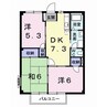 みそのハイツ 3DKの間取り