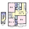ブルースカイⅡ 3LDKの間取り