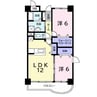 ナッソビーク 2LDKの間取り
