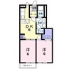 プレデュリーヴ 2DKの間取り