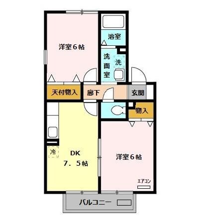 間取り図 エンゼルコーポ森
