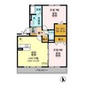 ヒルサイドコート参番館 2LDKの間取り