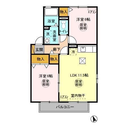 間取り図 アルカイックシャトー南館