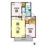 アルカイックシャトー南館 2LDKの間取り