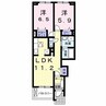 ルシュマンＣ 2LDKの間取り