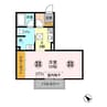 ガーデンヒルズＢ 1Kの間取り