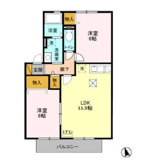 間取図 ヒルサイドコート壱番館