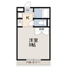 西五所 1Kの間取り