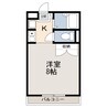 西五所 1Kの間取り