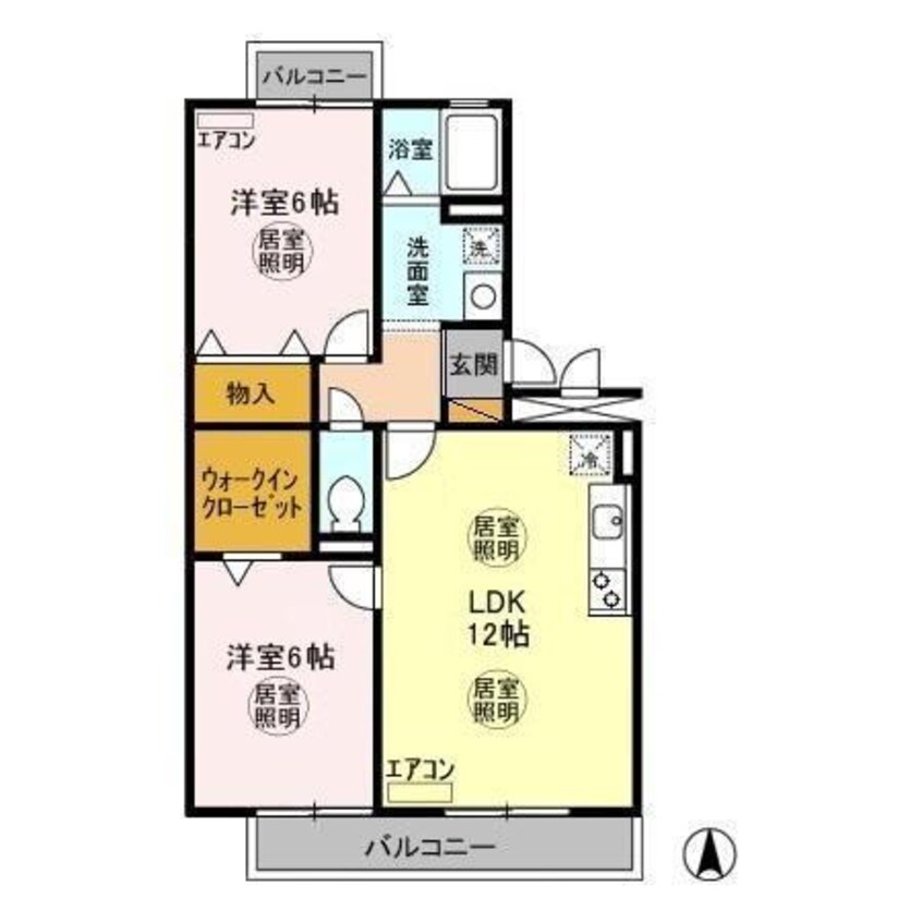 間取図 オーシャンヒルズＢ