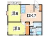 ザエレガンスライフK&L 2DKの間取り