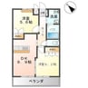 ソレイユイワネ 2DKの間取り