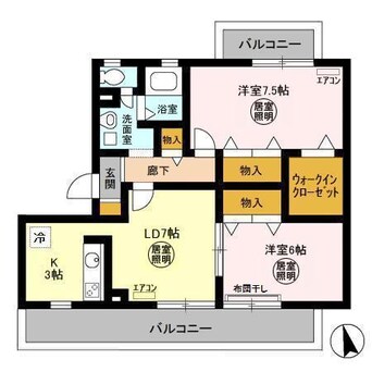 間取図 トリニシティ参番館