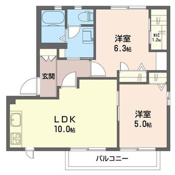 間取図 アンジェリークＢ