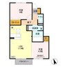 グランパルクA 2LDKの間取り