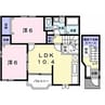 Palm West　パームウエスト 2LDKの間取り