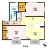 フェザントＡ 2LDKの間取り