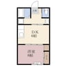 フラワーハイツ 1DKの間取り