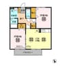 フォレストヒルズＥ 2LDKの間取り