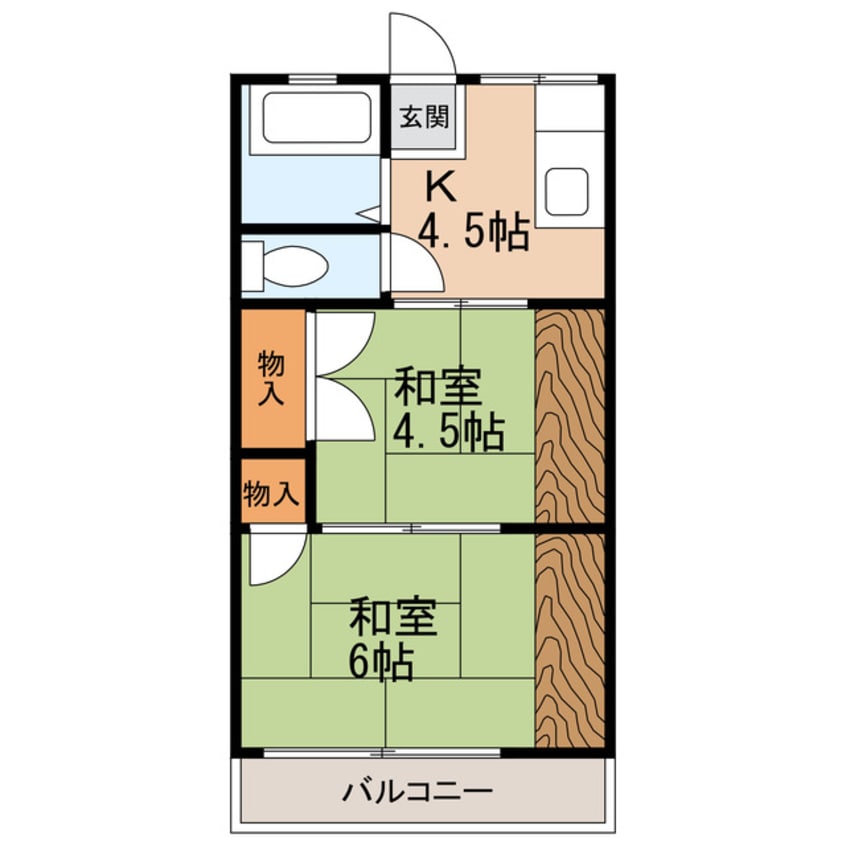 間取図 蔵波アパート