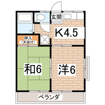 間取図 プラスハイツ