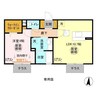 ボナヴィータ 1LDKの間取り