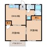 アリハラアネックス21 2DKの間取り