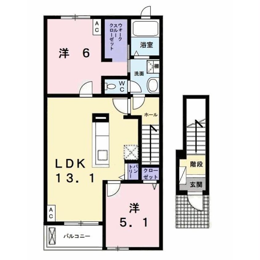 間取図 グランドソレイユⅠ