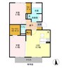 ブランピエール 2LDKの間取り