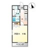 コンフォルト 1Kの間取り