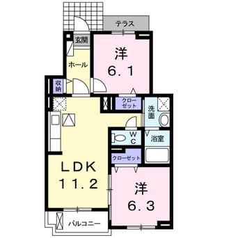 間取図 キャトルフィーユ