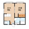 THブランド 1DKの間取り
