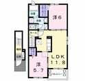 ベルコリーヌＢの間取図