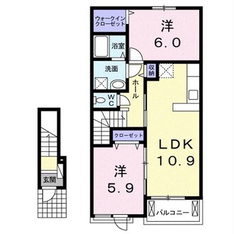 間取図 コロレアールアスール