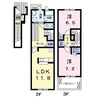 スタースクエア 2LDKの間取り