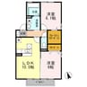 フロラシオン東館 2LDKの間取り