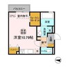 ルミウス 1Rの間取り
